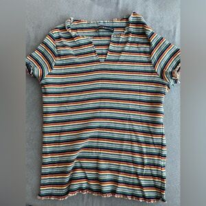 Brandy Melville rainbow striped t-shirt